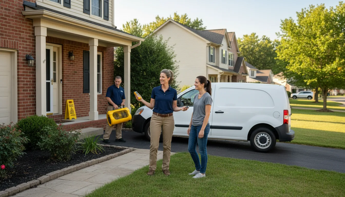 Residential water damage restoration in Ostrander, MN